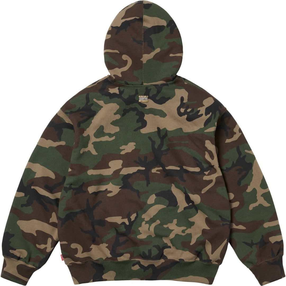 B.B X Supreme camo hoodie